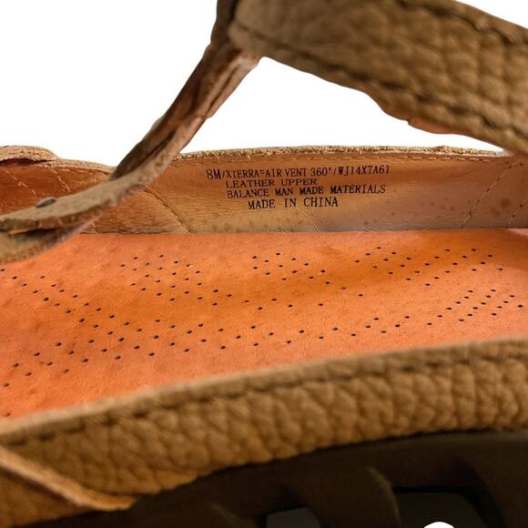 Jambu Air Vent 360 "Xterra" Tan Leather T Strap Comfort Sandals Size 8M Women’s - Picture 10 of 10